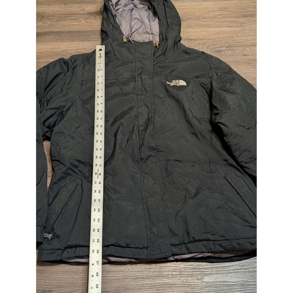The North Face Womens XL Black 550 Fill Down Hooded Puffer Jacket‎ FYG7 AMA1 - Picture 4 of 8